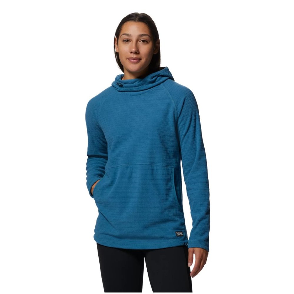 Melanzana Microgrid Hoodie Men's Medium Blue